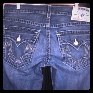 True Religion Brand Men Jeans Boot Cut Blue Denim
